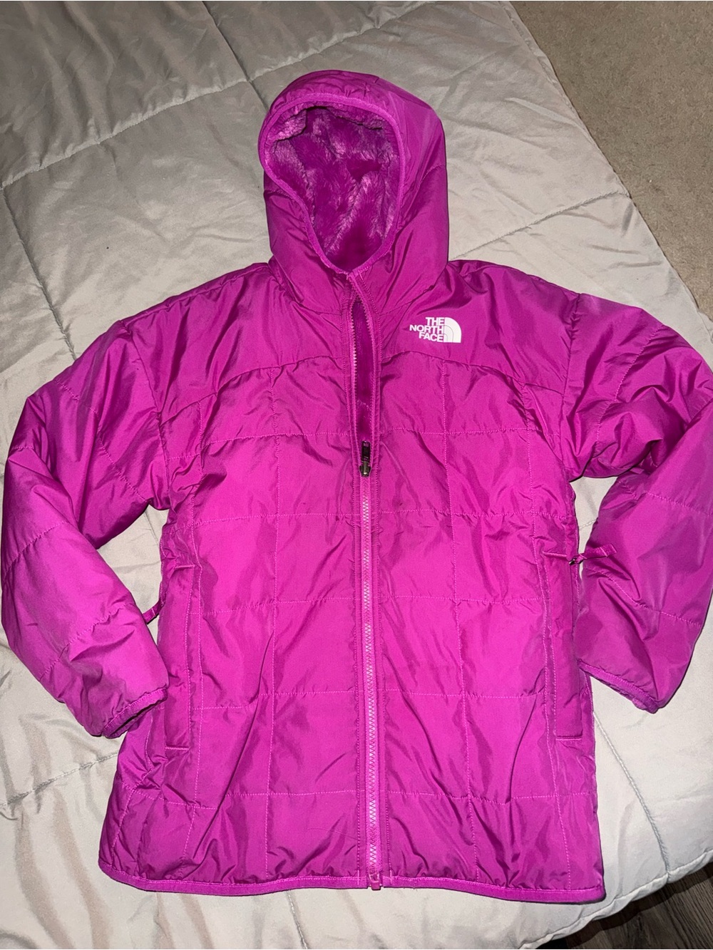 The North Face girls magenta Insulated Jacket size large